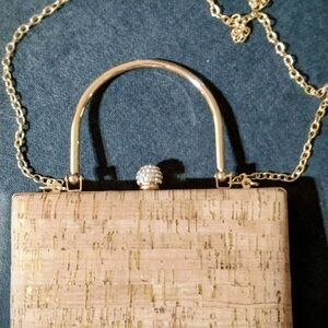 Savannah Gold and Tan Mini Bag
